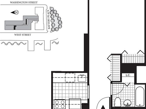 2nd image of 1 West St APT 2507