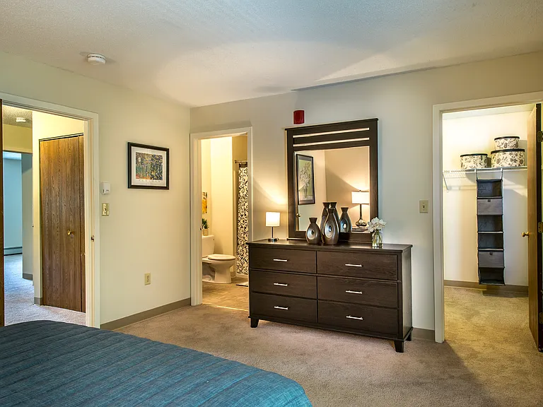Closet and Bathroom In Bedroom
