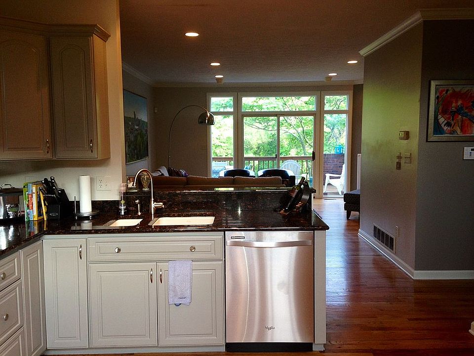 kitchen into open concept