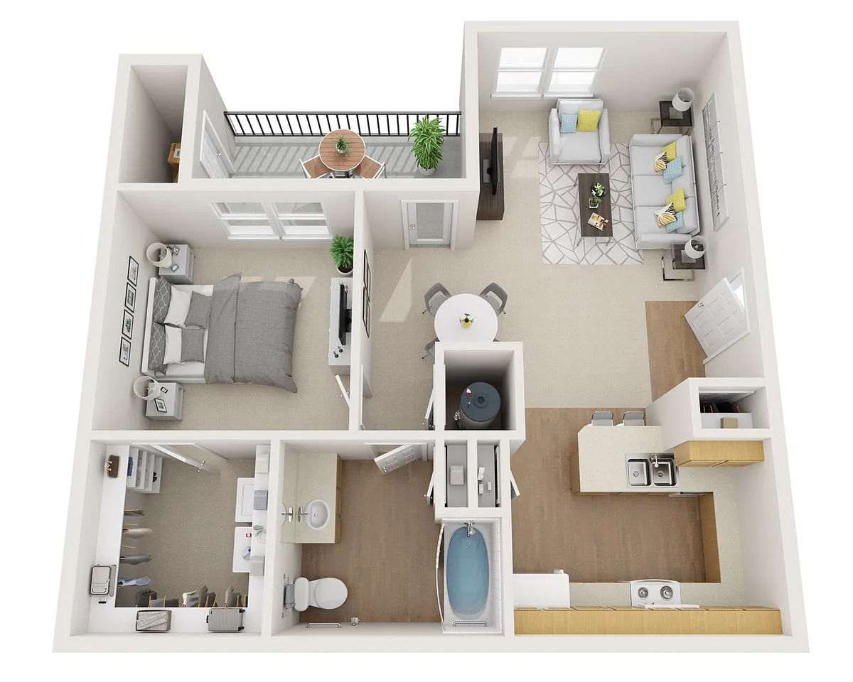 Floor plan 1 X 1