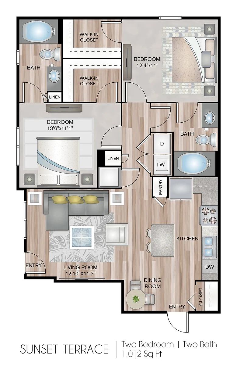 Floor plan Sunset Terrace