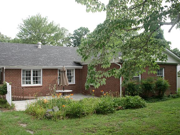 back patio and flower garden