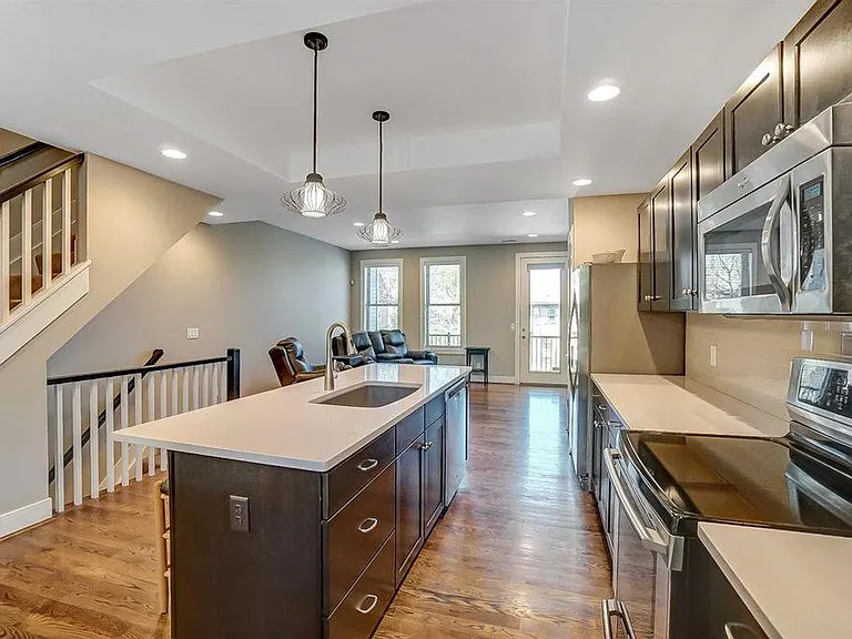 Kitchen and living room