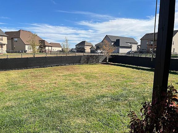 Large fenced backyard