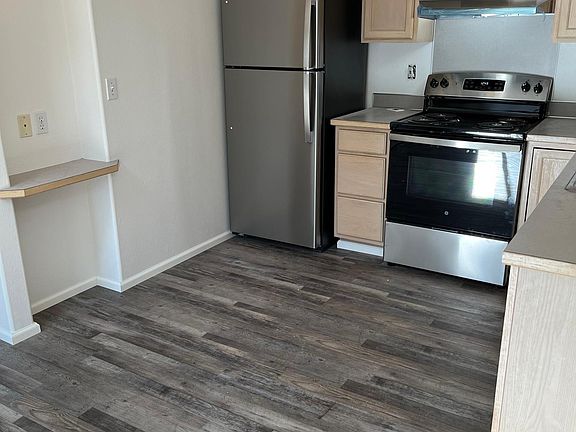 New stainless steel appliances.