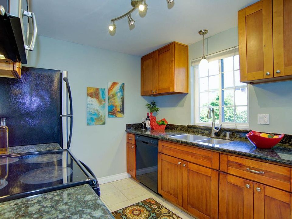 Bright updated kitchen with plenty of storage.