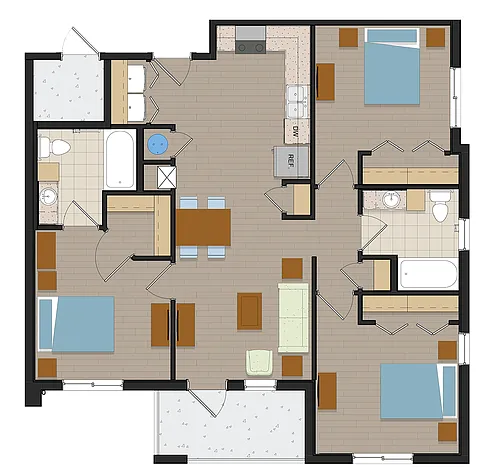Floor plan Coconut Cove