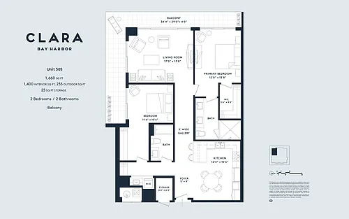 Floor plan 505