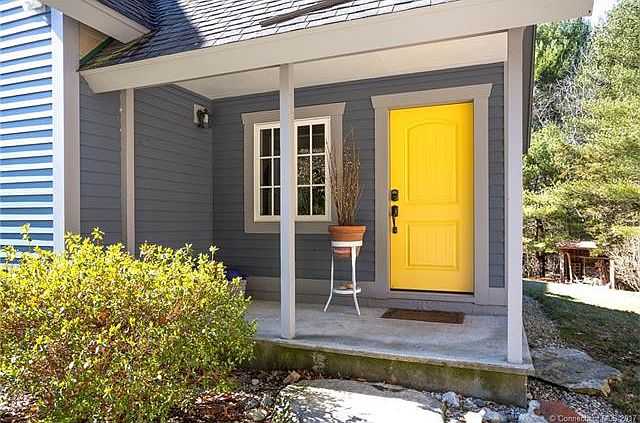 Welcoming front door.