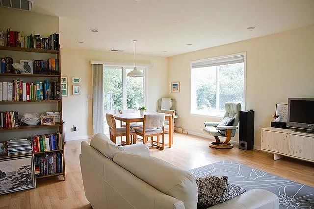 Bright open living space.