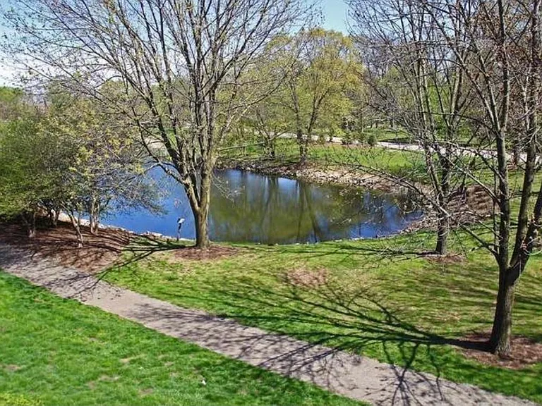 Lake offers beautiful views in the warm and cold weather!