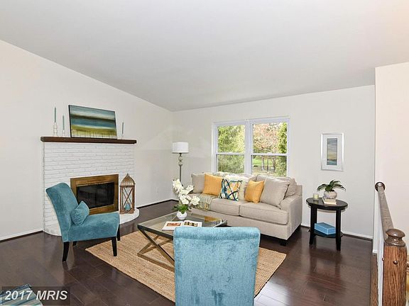 Living Room has wood burning fireplace