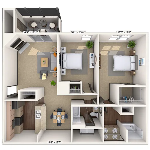 Floor plan Woodward