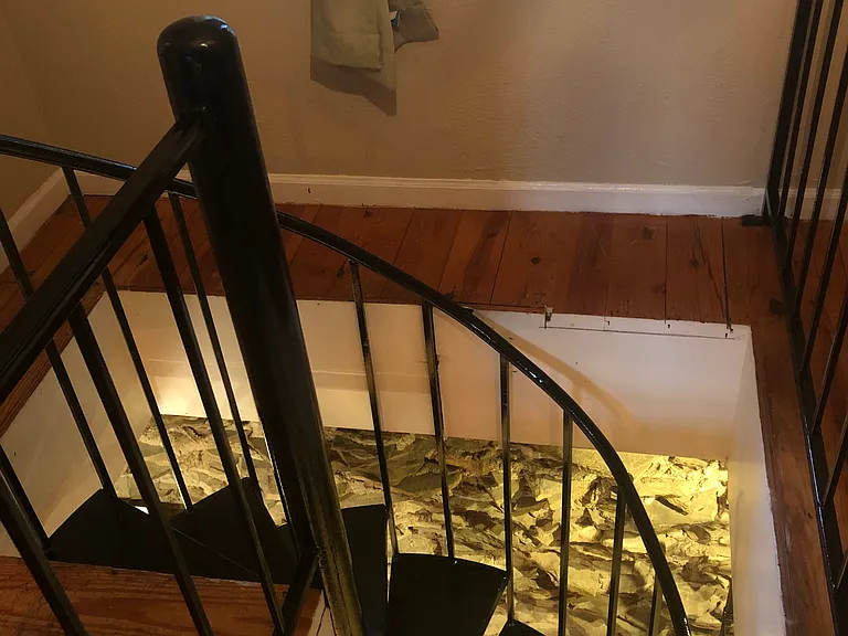 Top of spiral staircase looking down