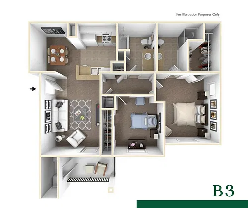 Floor plan B3