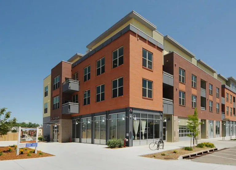 West side of building