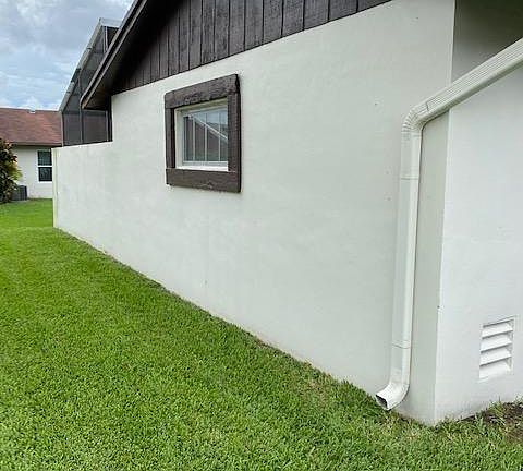 side of villa
