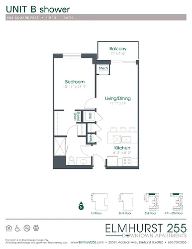 Floor plan B Shower