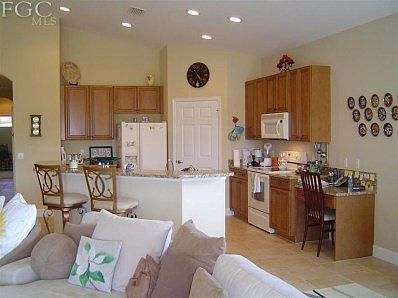 Granite counter tops in kitchen