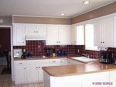 Large kitchen opens to family room