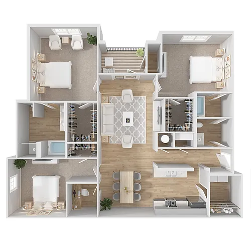 Floor plan 3 Bedroom Deluxe