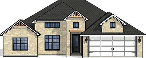 Luckenbach Elevation C Front Entry