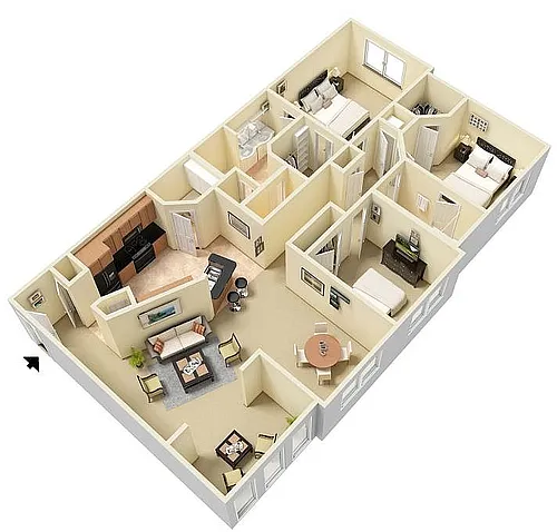 Floor plan Horizon with Sunroom