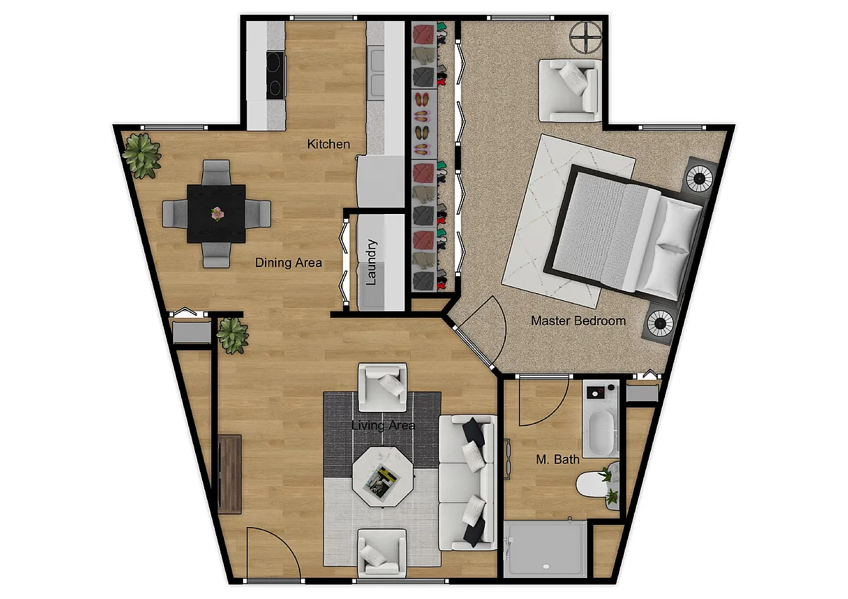 Floor plan 1X1