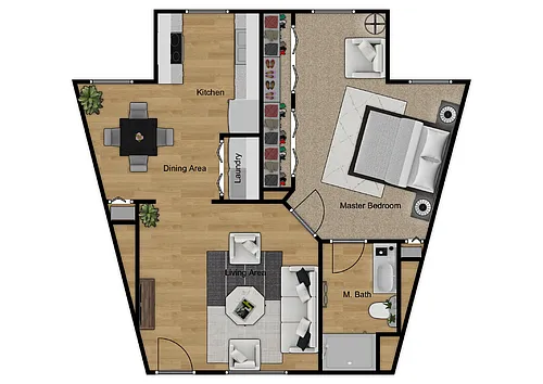 Floor plan 1X1
