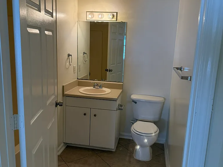 Master bedroom and street bedroom bathrooms are the same in size and amenities.