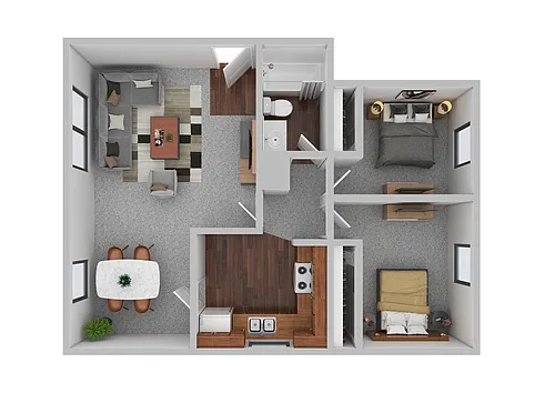 Floor plan Two Bed