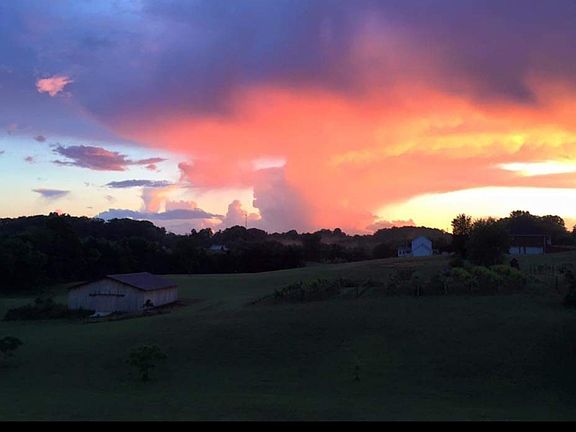 Beautiful back porch sunsets