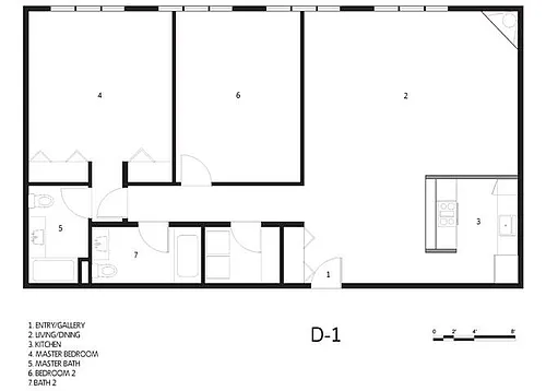 Floor plan D1