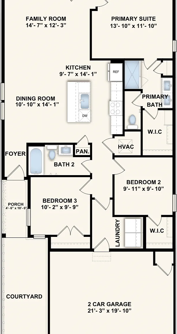 3 bed, 2.0 bath, 1307 sqft, $2,860 — Photo 2
