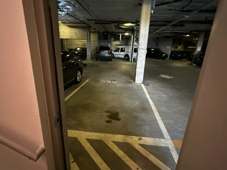 Looking into the garage from the hallway.