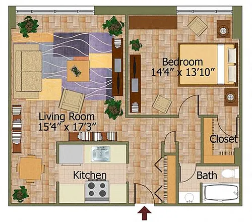 Floor plan B-4
