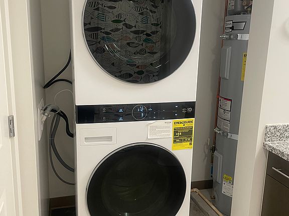 New washer and dryer