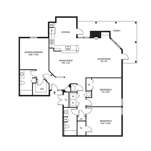 Floor plan Lemon Grass