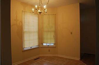 Dining area with tile flooring