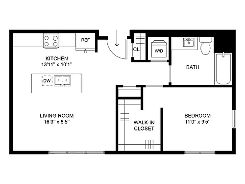 Floor plan Turner