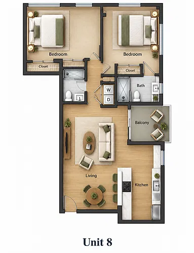 Floor plan 2 bed updated