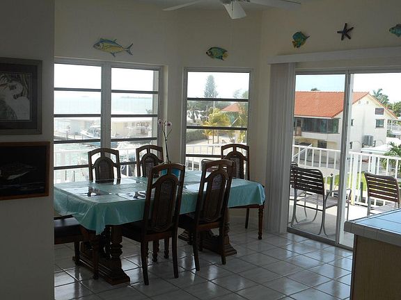 View from dining area