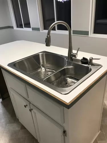 Kitchen sink and island - 8311 Lackey Rd NW