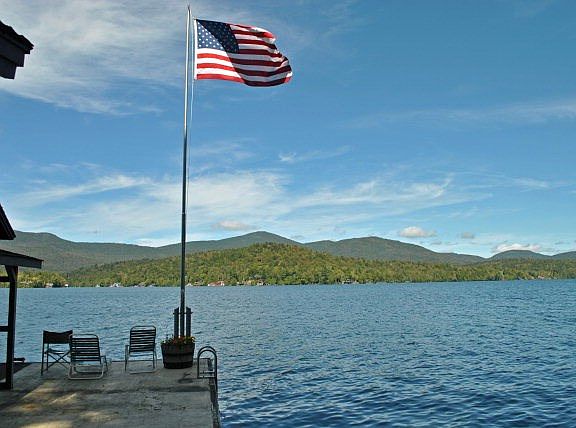 Lake/Mountain View from Boathouse Deck