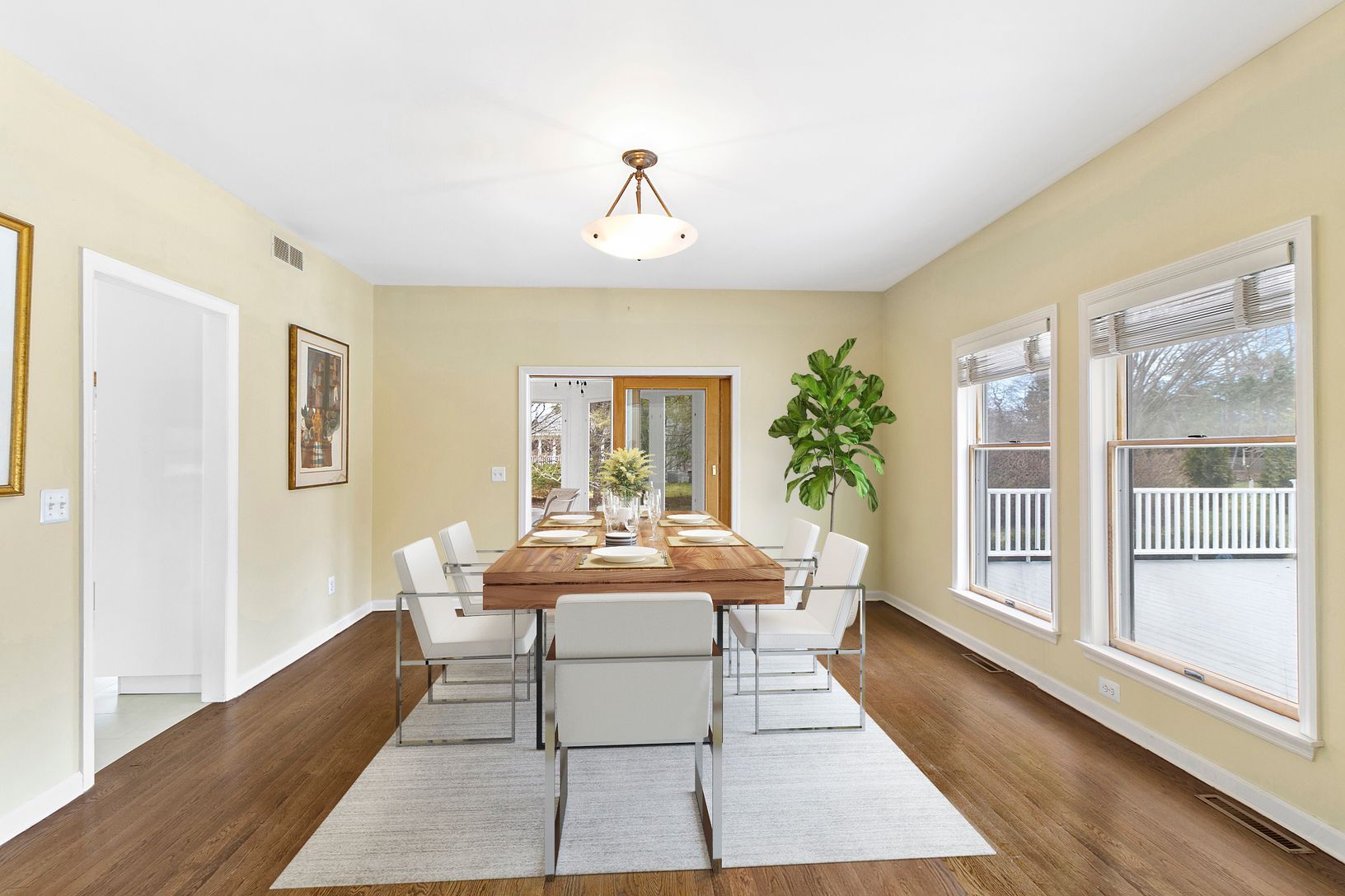 Virtually Staged Dining Room