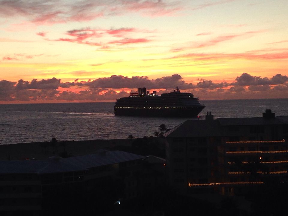 Cruise ship returning home
