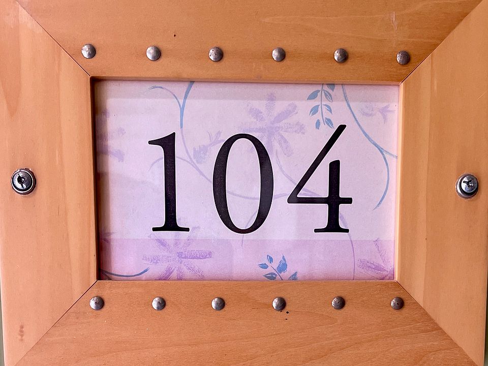 This is for first-floor Unit 104.