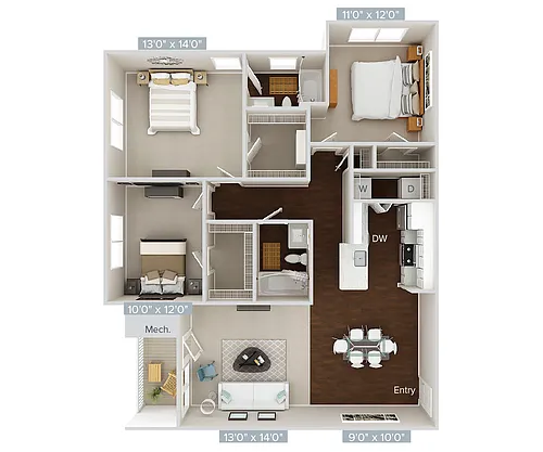 Floor plan C4