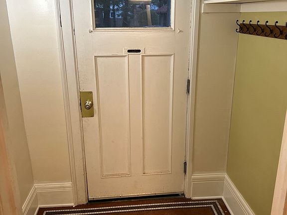 Foyer with coat hooks