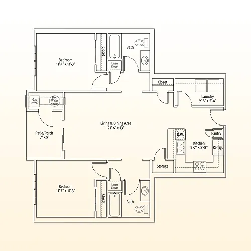 Floor plan The Pebble
